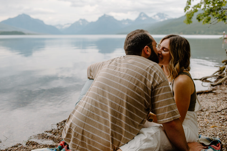 could giggles during kissing at glacier national park