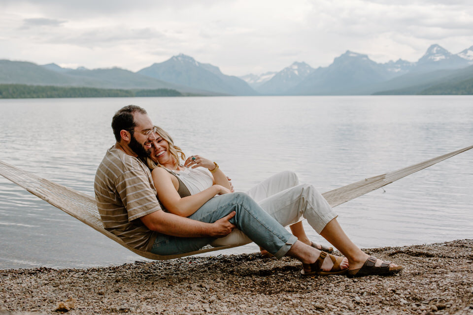engage couple at glacier national park