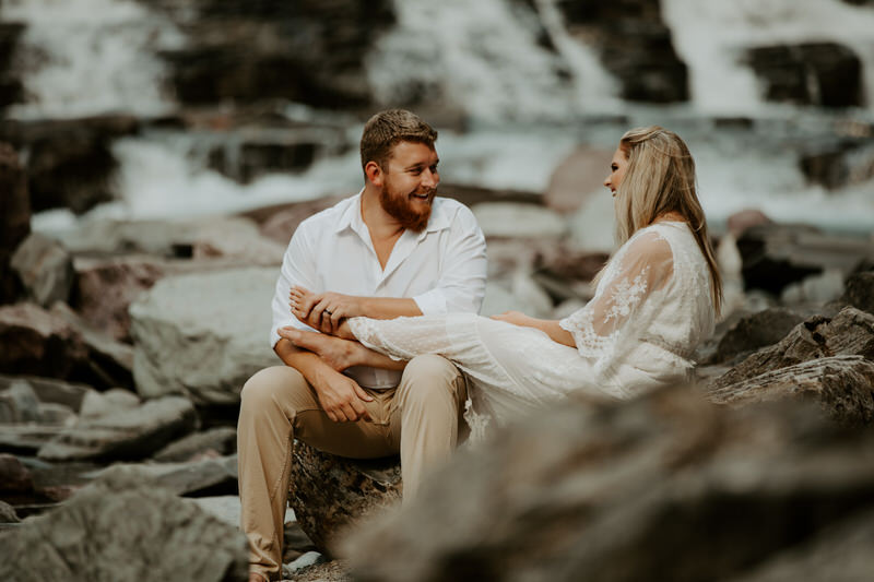 couples photo at mcdonald falls
