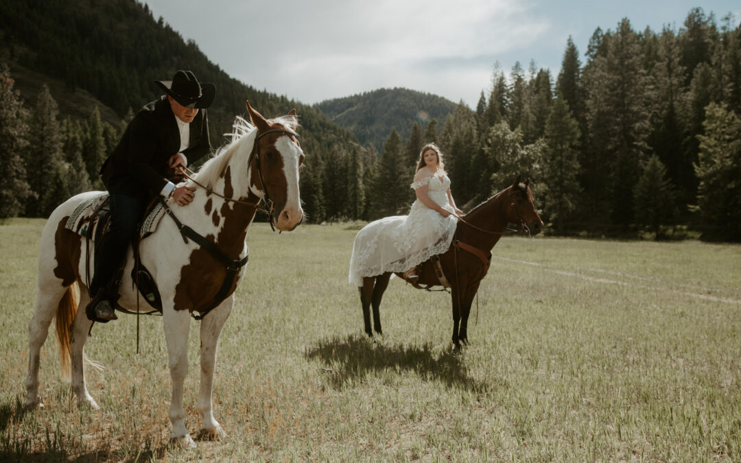 Horseback Destination Wedding In Superior, MT for Heather + Jon